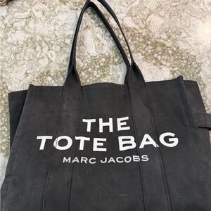 Marc Jacobs Black Canvas Tote Bag